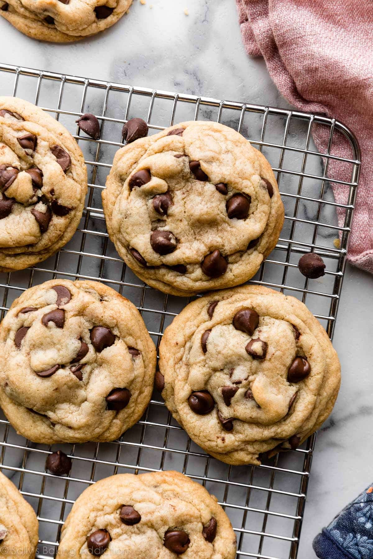 Melted Butter Secret: Ultra-Thick, Soft Chocolate Chip Cookies